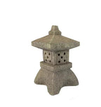 Japanese Garden Lantern | Resin Solar LED | Warm White Zen Garden & Terrace | Wabilight