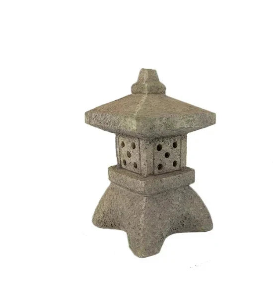 Japanese Garden Lantern | Resin Solar LED | Warm White Zen Garden & Terrace | Wabilight
