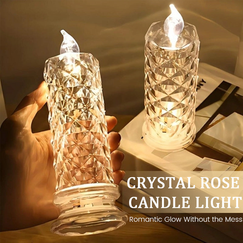 AuraFyre™ Crystal Candle — Ignite Cozy, Carefree Evenings with Stunning, Safe Glow