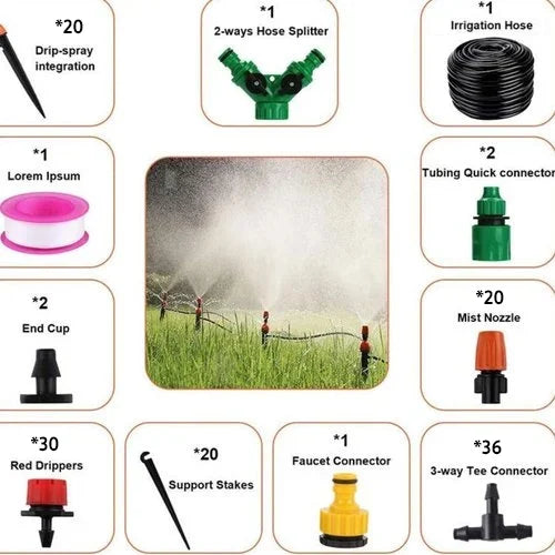 Cooling Irrigation System | Save 70% Water | Garden, Lawn & Terrace | RootMist
