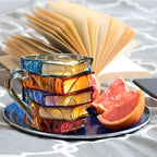 Mug | 3D Book-Shaped Cup | Handmade & Vibrant | For Coffee & Tea | BookLume