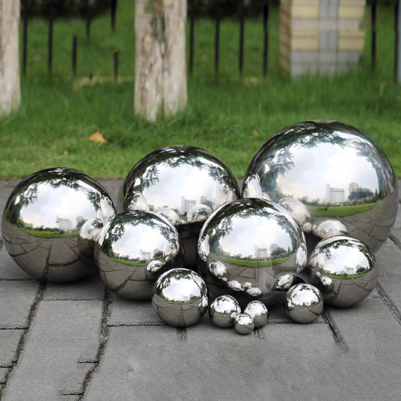 Stainless Steel Mirror Ball Garden Decor | Rust-Resistant | High Shine Outdoor Ornament | Mirrorball
