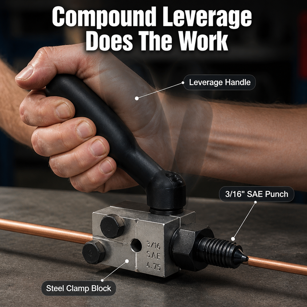 PrecisionFlex™ — Master Leak-Proof Brake Flares with Effortless One-Hand Power