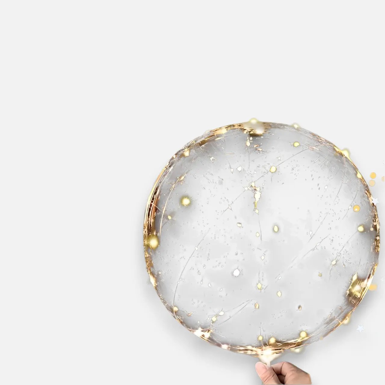 Balloon with 10 Pieces | Warm White Glow Ambience | Battery Powered | LumiGlobe