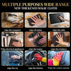 Microfiber Glass Cleaning Cloths | No Streaks | Lint-Free and Reusable | ClearWipe