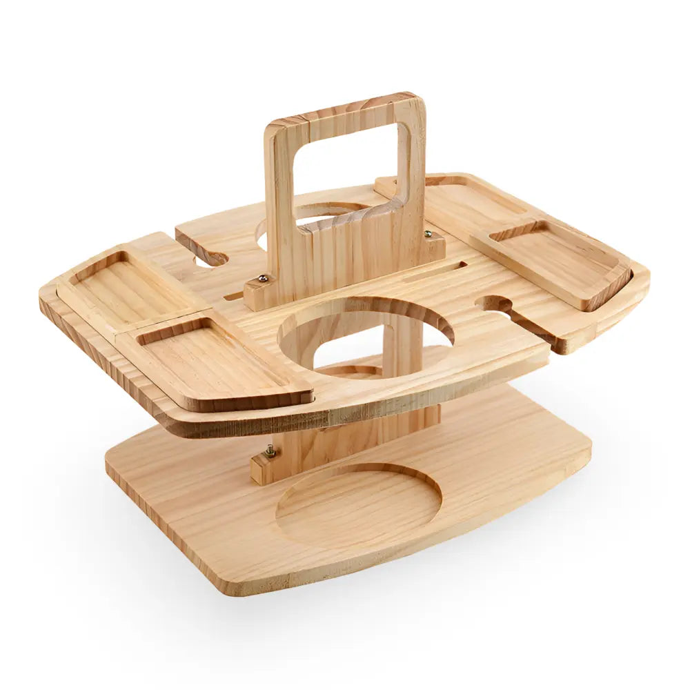 Picnic Table | Featuring Bottle and Glass Holder | Snack Storage | PicknickWerk