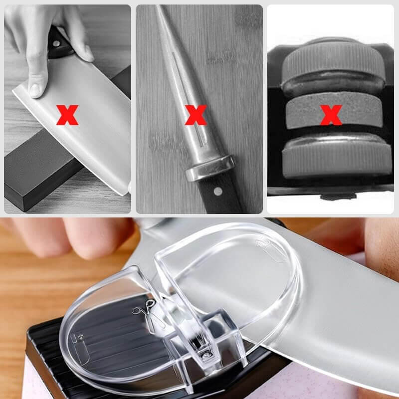 Spitzer | Electric Knife Sharpener | 3-Step Sharpening Process | BladeBooster
