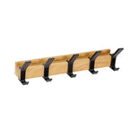 Wall-mounted coat rack with adjustable double hooks | Space-efficient storage | Adjustable double hooks | Nordivo