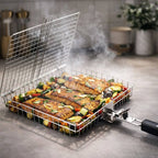 Grill Basket | Stainless Steel | Uniform Heat Distribution | BBQWend