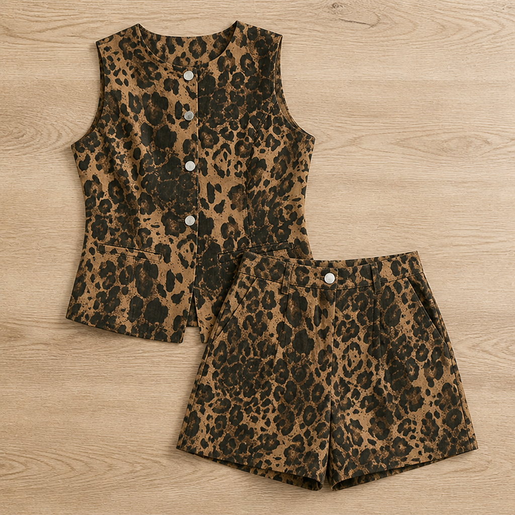 Luminara™ Sleeveless Denim Co-Ord Set — Own Effortless Cool Confidence All Day Long