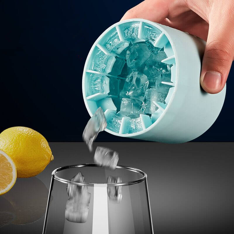 Portable Silicone Ice Cube Maker | Food-Safe Silicone & ABS | Frostcup