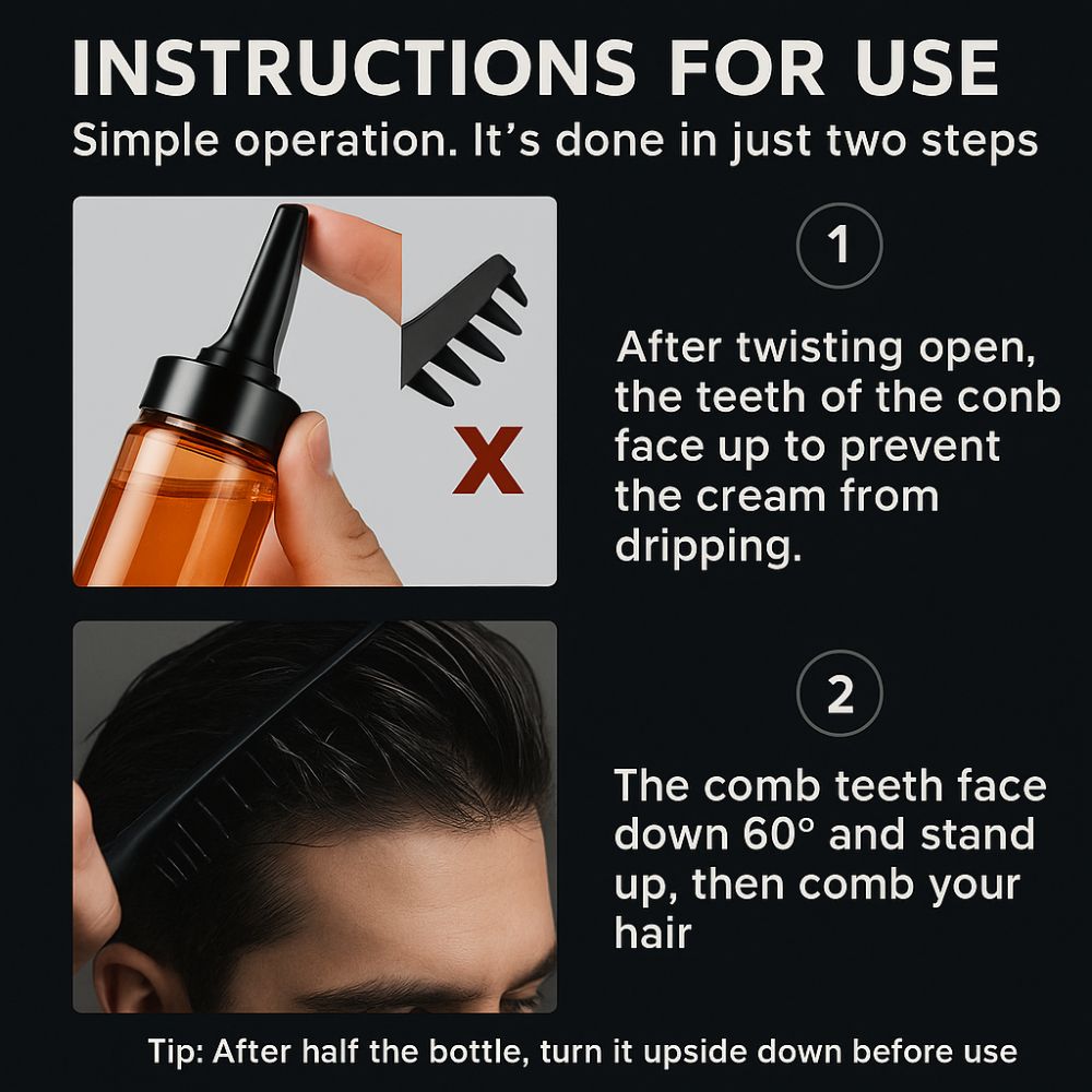 Strikelyne™ Styling Gel Comb — Unleash All-Day Fresh, Flake-Free Confidence with Effortless Precision