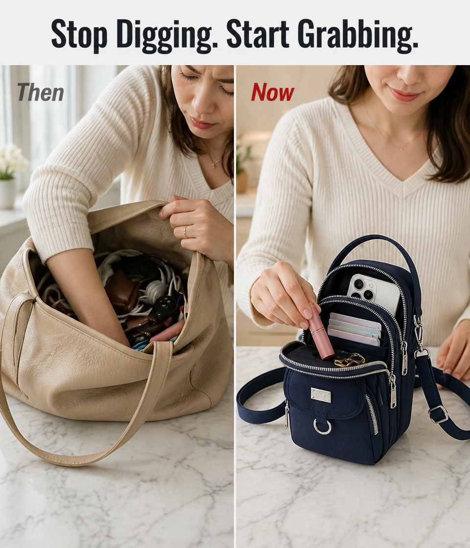 StrideSwift™ Mini Crossbody — Effortless Access and Style Freedom Wherever You Go