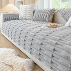 LumiNest™ Velvet Quilted Sofa Cover — Turn Your Couch Into a Warm, Plush Haven That Never Slips or Shivers