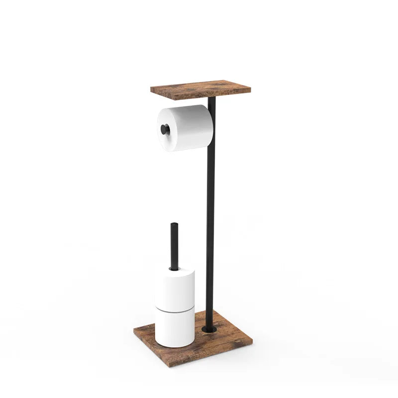 Freestanding Toilet Paper Holder | Phone and Accessory Shelf | Durable Stand | BathBridge