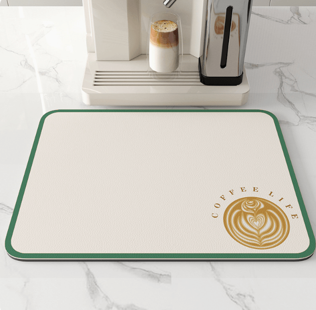 Drip Mat | Diatomite Kitchen Mat Fast-Drying | Maintains Dry Countertop | DishDryer