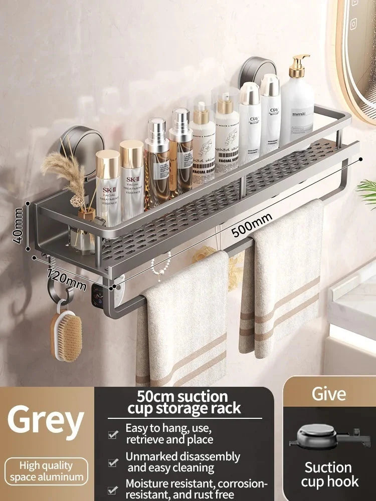 Suction Cup Bathroom Shelf | No Drilling | Drip Catcher | SnapShelv