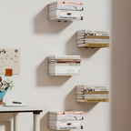 Floating Shelf | Invisible Floating Look for Books | Sturdy Iron Wall Bracket | FloatShelf