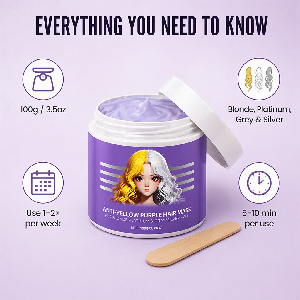 VioletLock™ — Eliminate Brassy Yellows, Deep Condition & Maintain Cool Blonde Between Salons