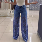LioraLuxe™ — Steal the Spotlight in Lace-Trimmed Wide-Leg Denim You’ll Truly Wear