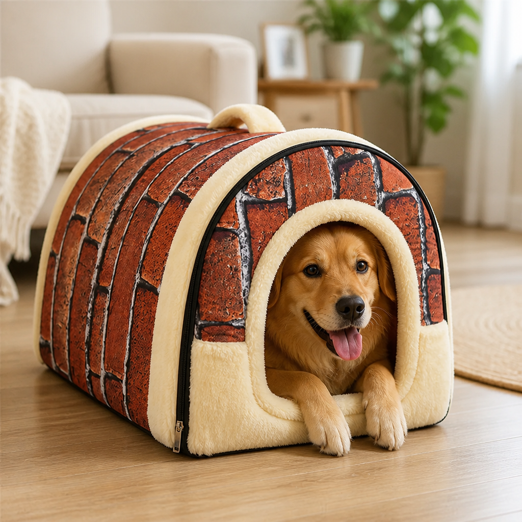 Pet Bed Mat for Cats & Dogs | Detachable Hand-Washable Leather | Padded & Warm