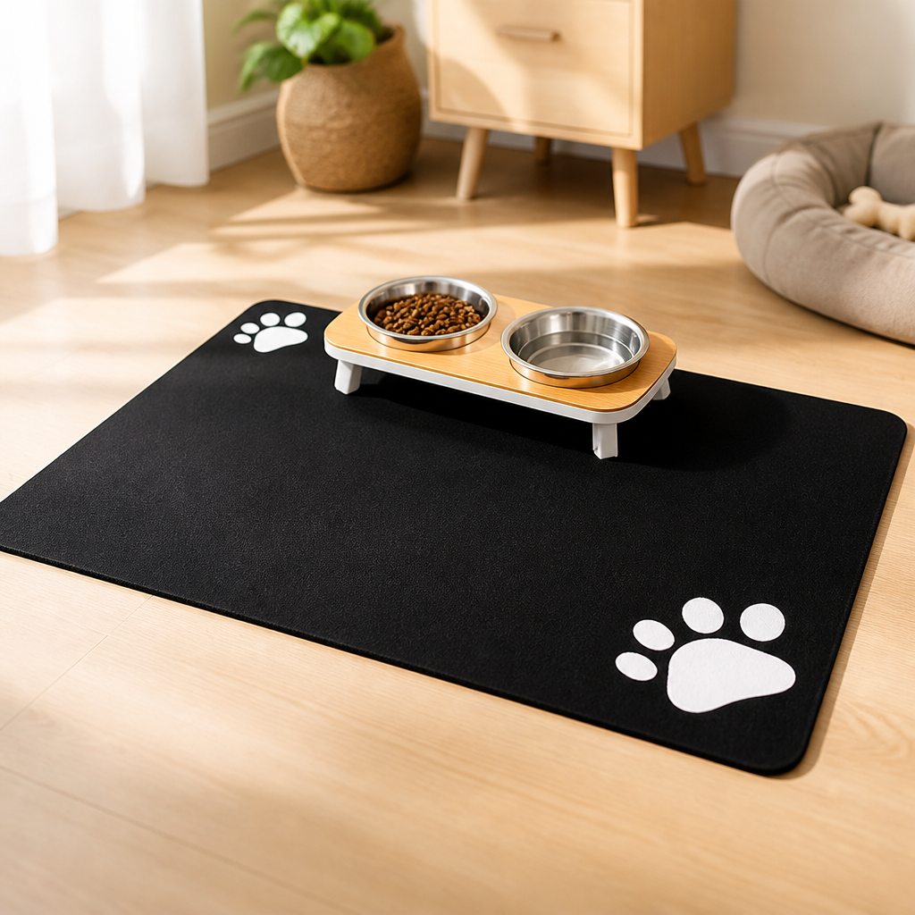 DogBedHouse Non-Slip Super Absorbent & Quick-Dry Feeding Mat