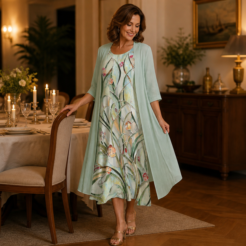 LumaBelle™ Two-Piece Maxi Set — Feel Radiant, Move Freely, Own Every Moment