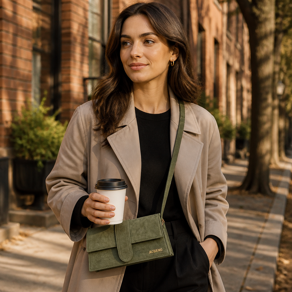 The Lyra Crossbody — Moss