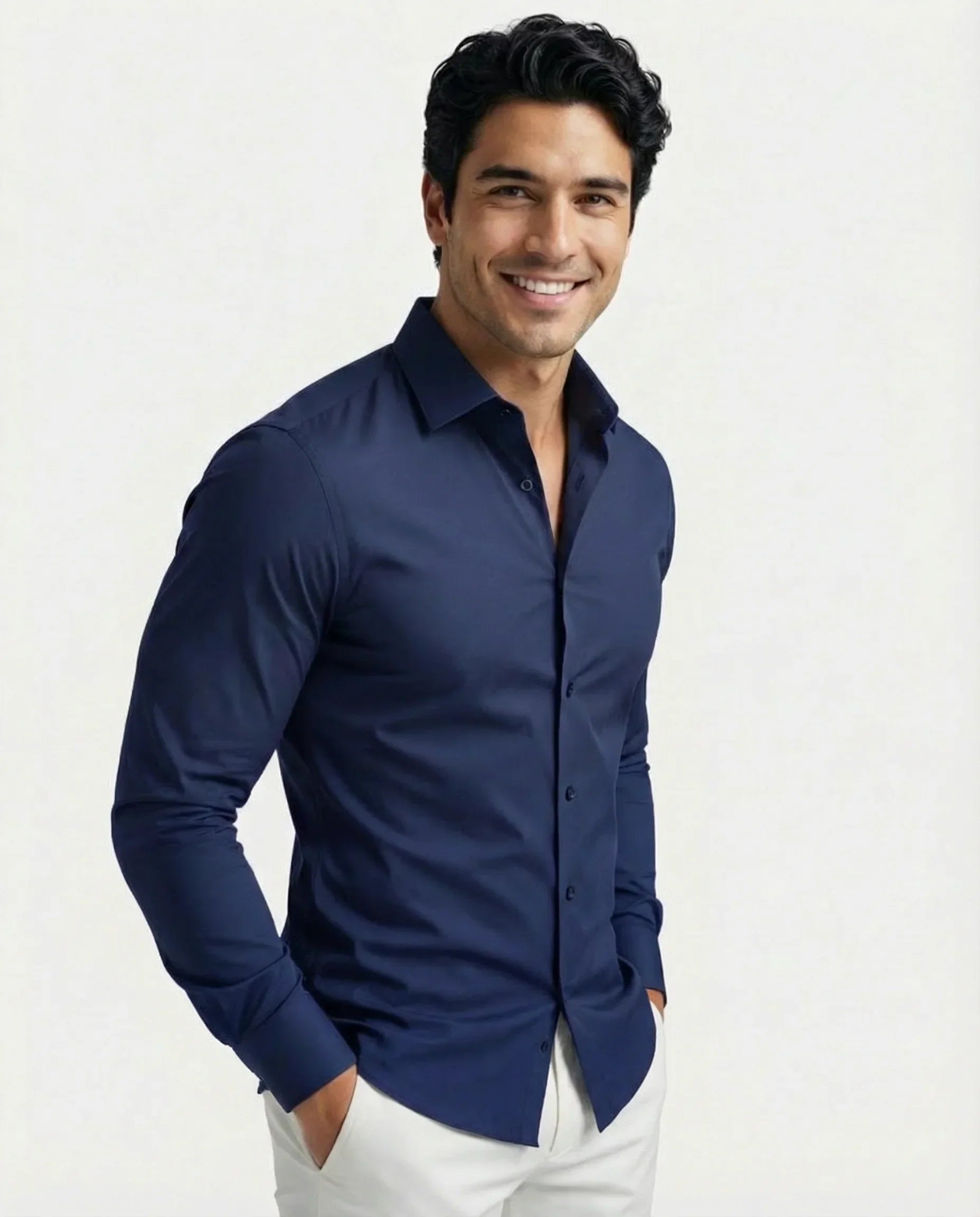 StratoFlex™ Shirt — Stay Unstoppable with Wrinkle-Free Power and All-Day Cool Confidence