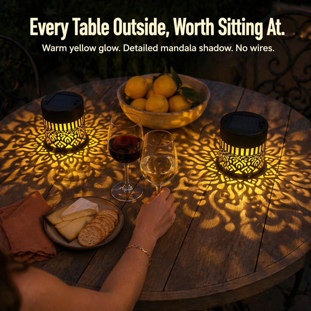 LunaAura™ — Turn Your Nights into Beautiful Solar-Powered Mandala Enchantment