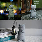 Solar-Powered Lighting | Cat Statue | Weather-Resistant | Lumikitty