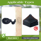 Lock-Grip Clips Shade Net | Plastic 6×4 cm | Firm Awning Fabric Hold | NetLock