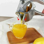 Manual Fruit Press | Stainless Steel Citrus Juicer | Lever Handle with Non-Slip Grip | PureSqueeze