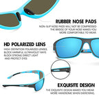 Polarized Sports Sunglasses | TAC Lens with 7 Layers | Photochromic | Clarvex