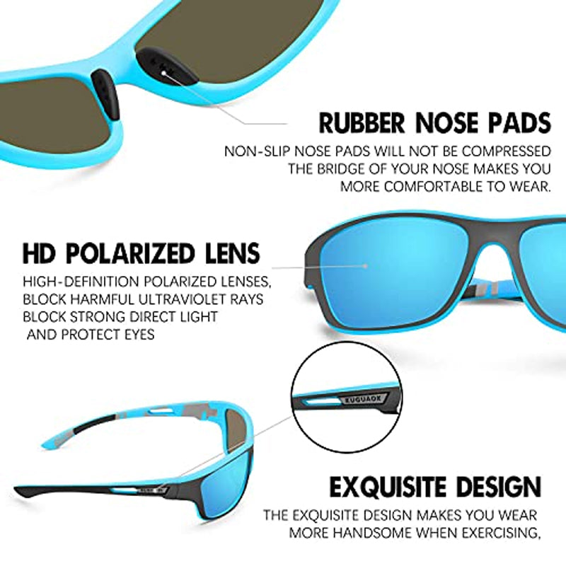 Polarized Sports Sunglasses | TAC Lens with 7 Layers | Photochromic | Clarvex