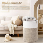 Foldable Cotton Basket | 60L Laundry Basket | Chic Storage | RopeBasket