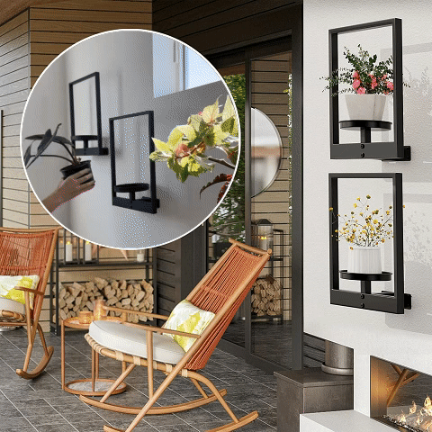 Wall Plant Holder | Metal Style | Space-Efficient | Plantify