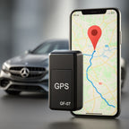 GPS Tracker | Mini GPS Tracker Subscription-Free | Live Tracking | Magnetic & Low-Profile | Locaro