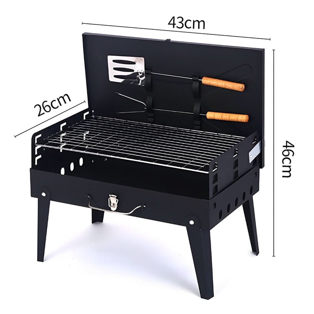 Foldable Steel Garden Grill | Powder-Coated BBQ | Garden & Camping | Foldfire