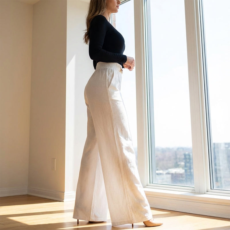 LumaVex™ Wide-Leg High-Waist Pants — Shape Curves, Stay Cool, and Own Every Moment with Effortless Elegance