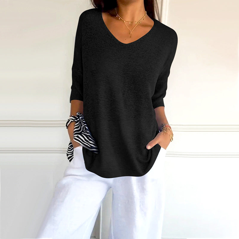 VaysonFlow™ V-Neck Shirt — Unlock All-Day Freedom and Effortless Style That Moves With You