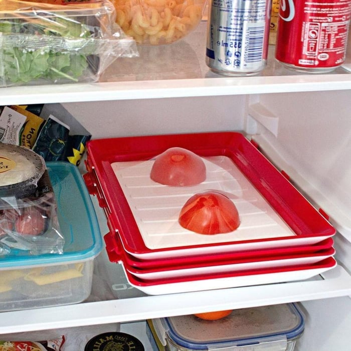 Fresh Keeping Tray | Extend Food Freshness | Stretchy Sealing Film | FreshPlate