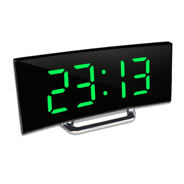 Digital Clock | LED Mirror Alarm Clock | Auto-Dimming, Glare-Free | CurveClock