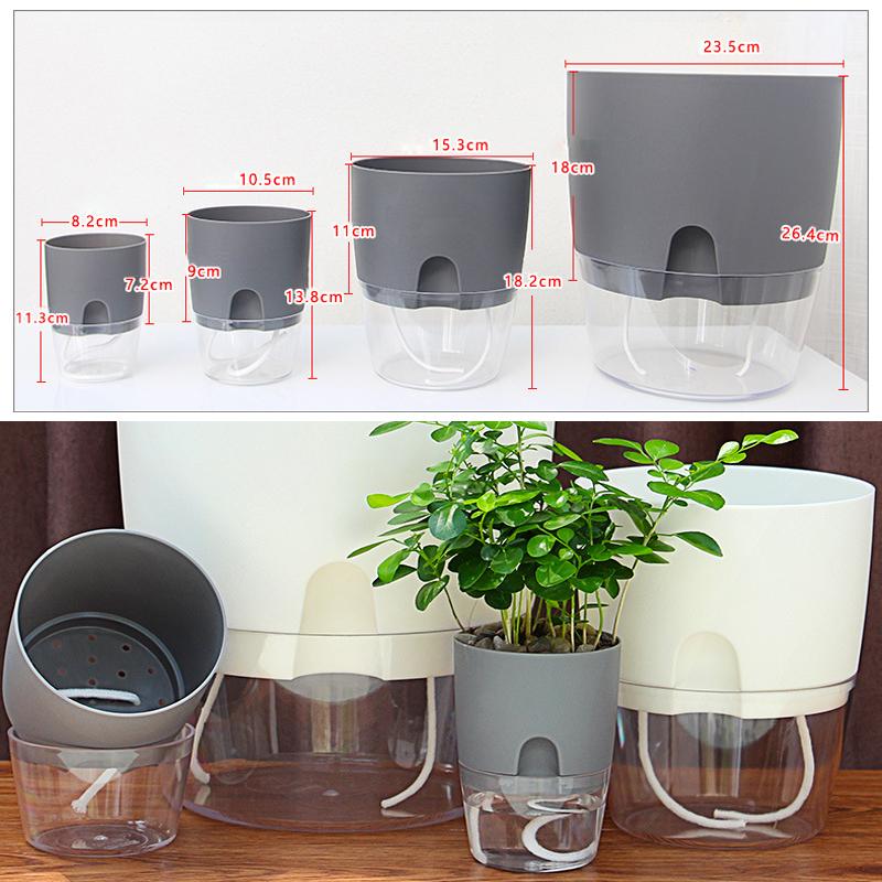 Flower Pot | Self-Watering | Clean Hydration | AquaWick