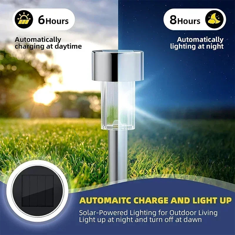 Solar Waterproof LED Pathway Lights (Set of 10/20/30)