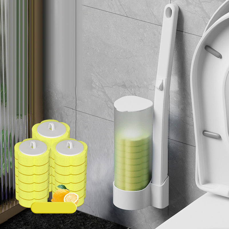 Disposable Toilet Brush | Antibacterial | Sanitary Sponge Heads | CleanClick