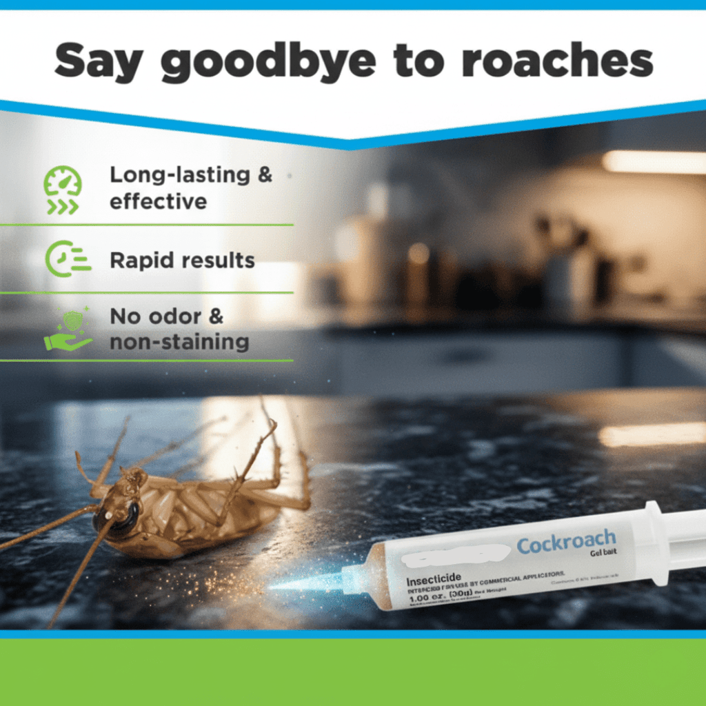 Cockroach Gel Bait | Extended Protection | Odor-Free | Nest Eliminator