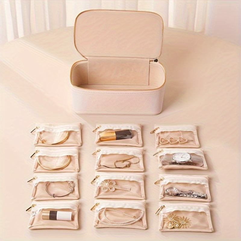 Jewelry Travel Box | Detachable Velvet Pouch | Display Window | TravelGlam