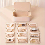 Jewelry Travel Box | Detachable Velvet Pouch | Display Window | TravelGlam
