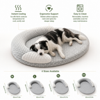 Cooling Pet Bed | Ice Silk Cooling, Honeycomb Breathable | Removable Washable Cover & Non-Slip
